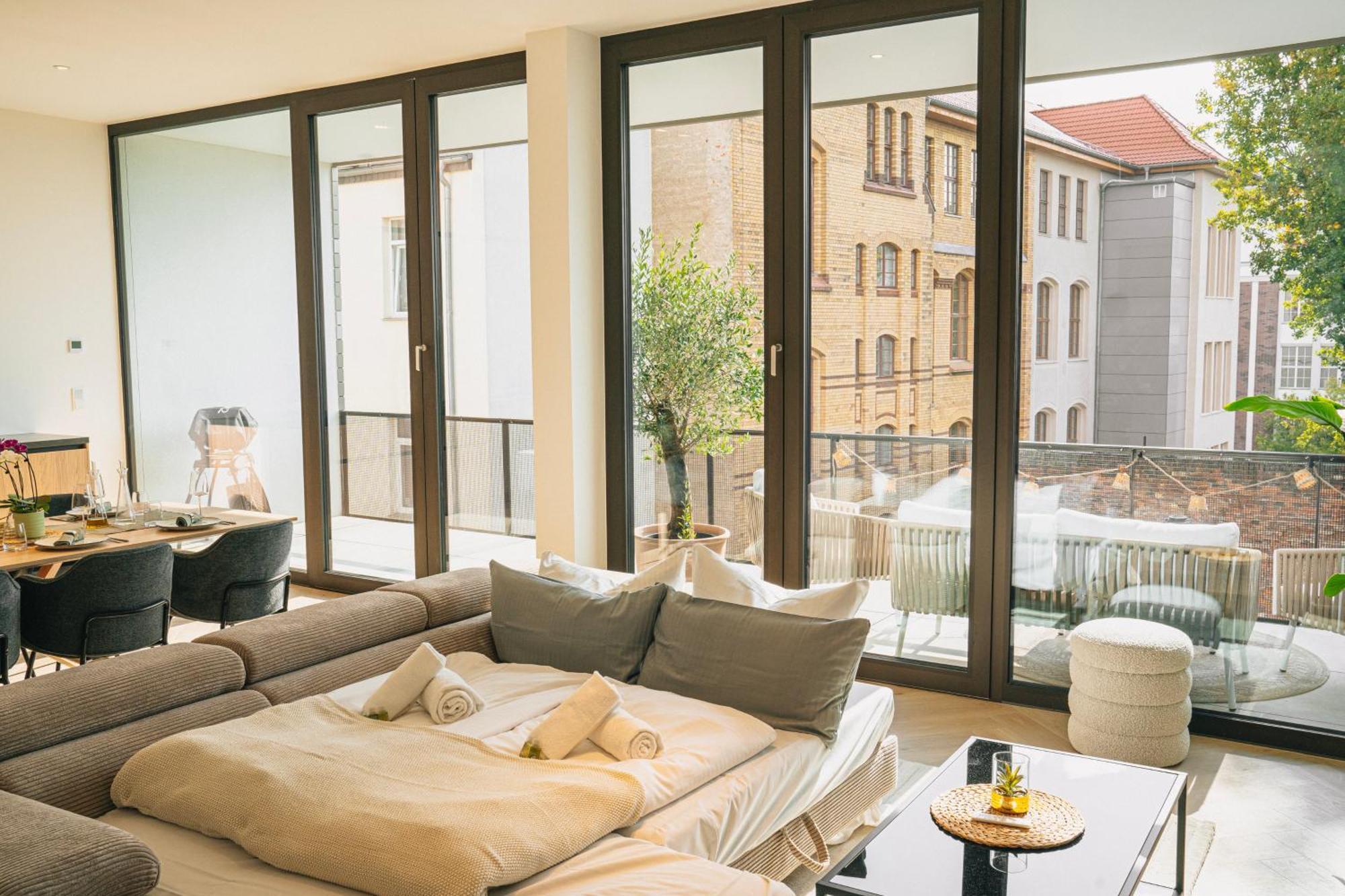 Rr - Penthouse - Luxe 105 Qm - Central - Wifi Magdeburg Exteriör bild